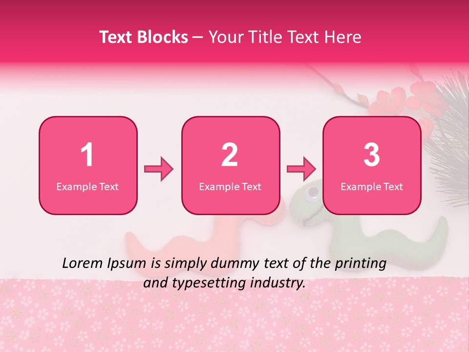 A Pink And Green Toy With A Pink Nose And A Green Toy With A Pink PowerPoint Template