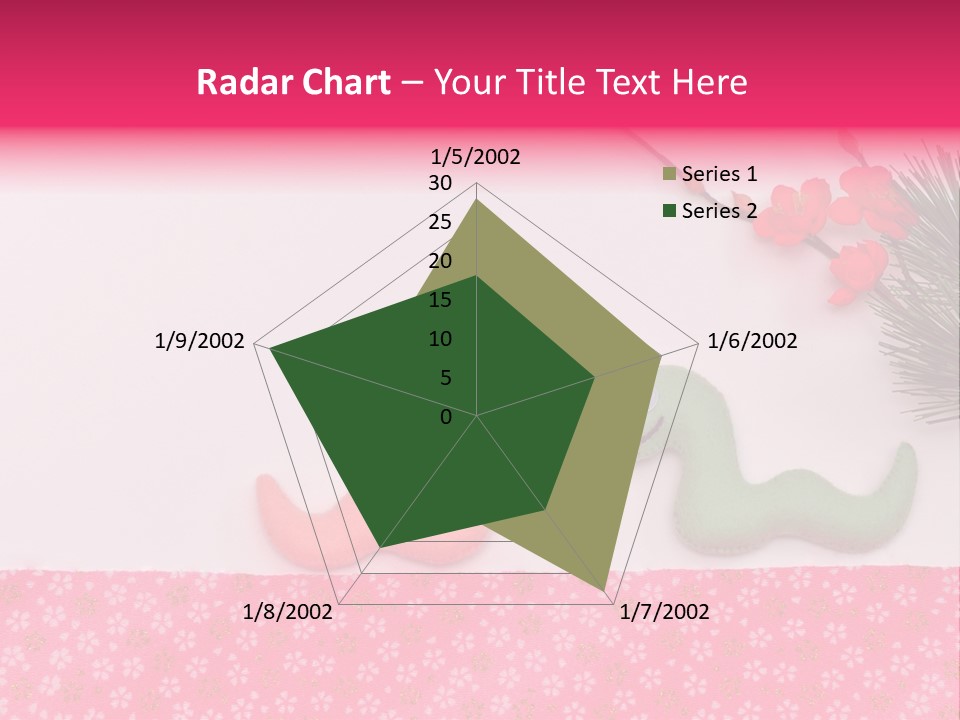 A Pink And Green Toy With A Pink Nose And A Green Toy With A Pink PowerPoint Template