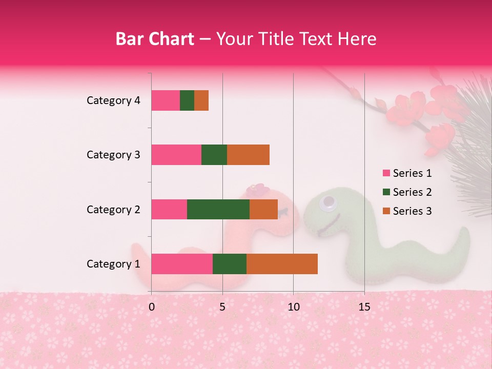 A Pink And Green Toy With A Pink Nose And A Green Toy With A Pink PowerPoint Template