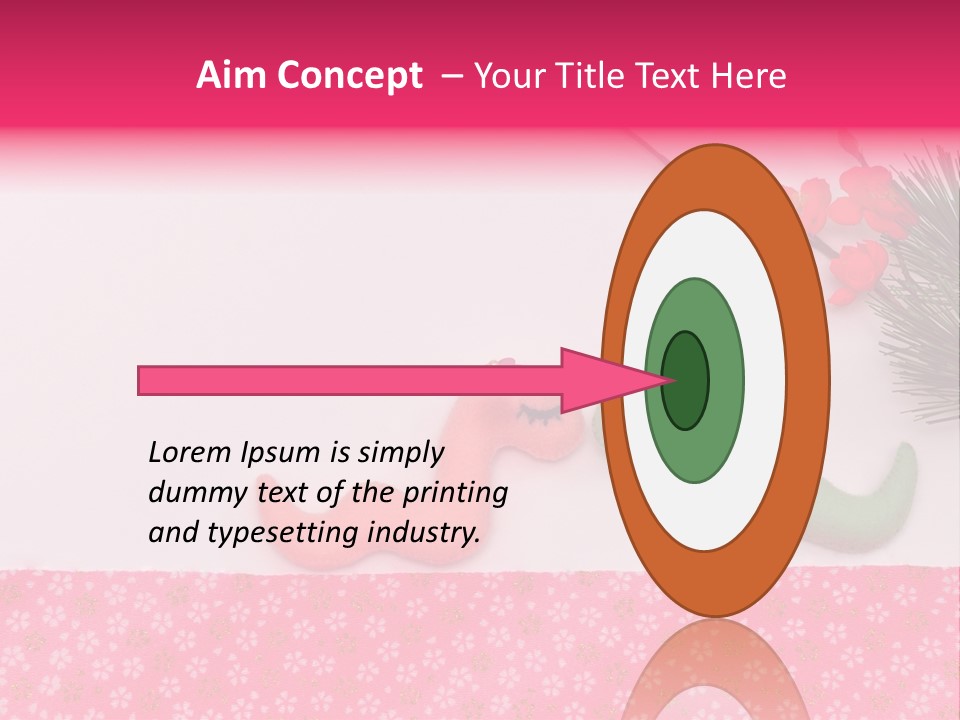 A Pink And Green Toy With A Pink Nose And A Green Toy With A Pink PowerPoint Template