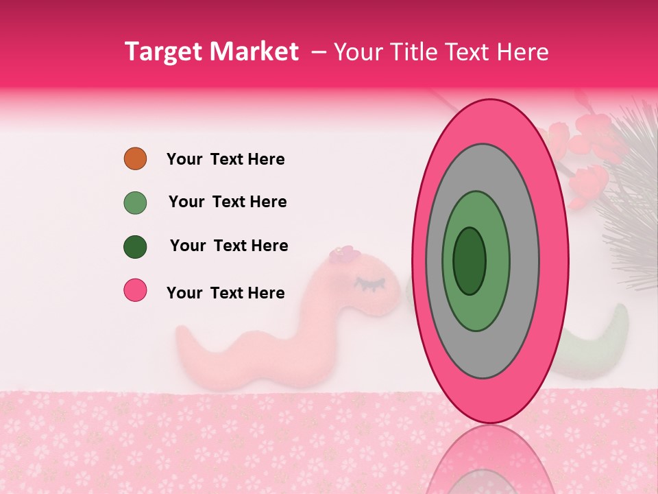A Pink And Green Toy With A Pink Nose And A Green Toy With A Pink PowerPoint Template
