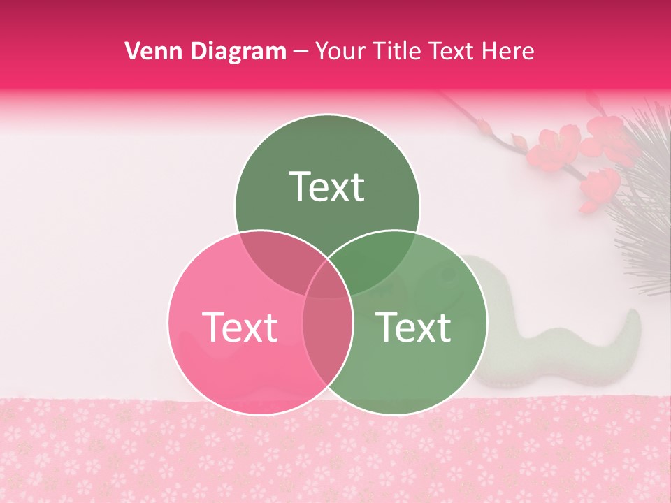 A Pink And Green Toy With A Pink Nose And A Green Toy With A Pink PowerPoint Template