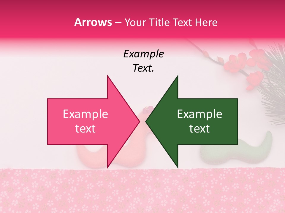 A Pink And Green Toy With A Pink Nose And A Green Toy With A Pink PowerPoint Template