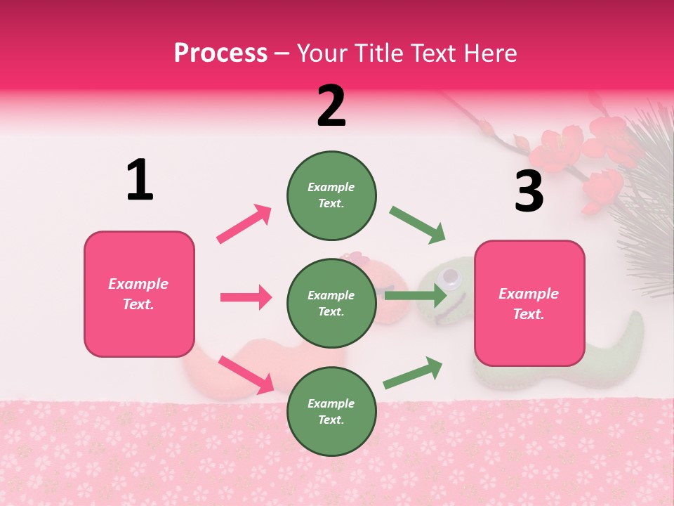 A Pink And Green Toy With A Pink Nose And A Green Toy With A Pink PowerPoint Template