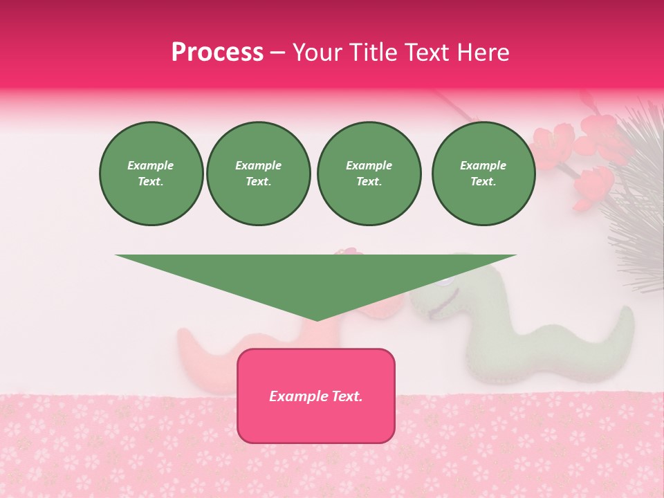 A Pink And Green Toy With A Pink Nose And A Green Toy With A Pink PowerPoint Template