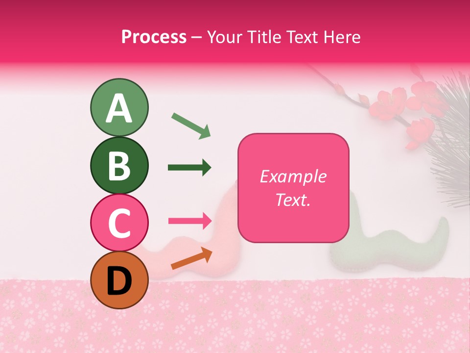 A Pink And Green Toy With A Pink Nose And A Green Toy With A Pink PowerPoint Template