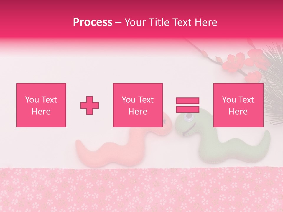 A Pink And Green Toy With A Pink Nose And A Green Toy With A Pink PowerPoint Template