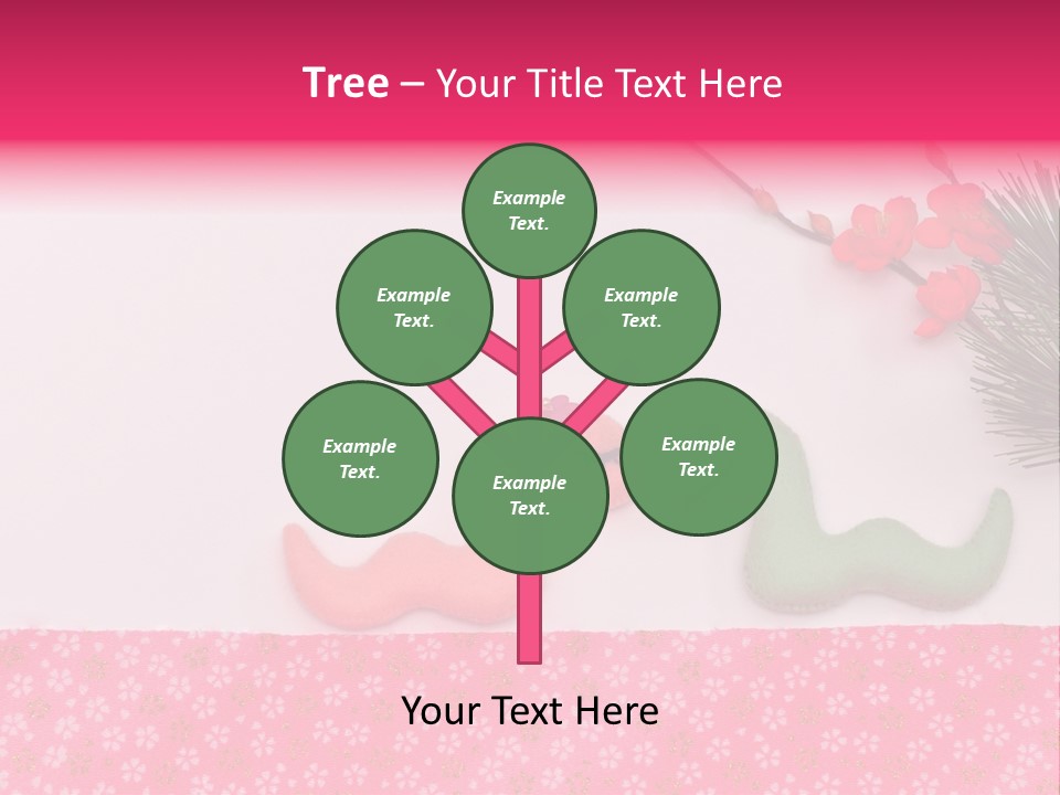 A Pink And Green Toy With A Pink Nose And A Green Toy With A Pink PowerPoint Template