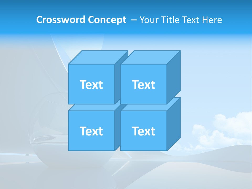 Blue Style Fashionable PowerPoint Template