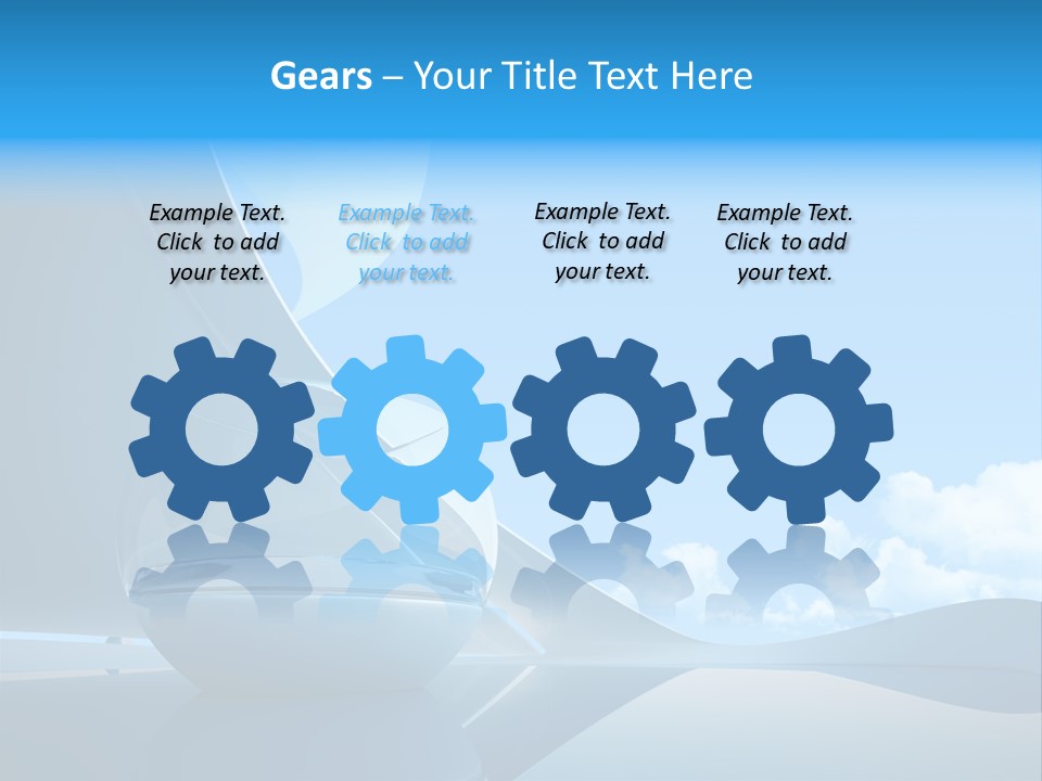 Blue Style Fashionable PowerPoint Template