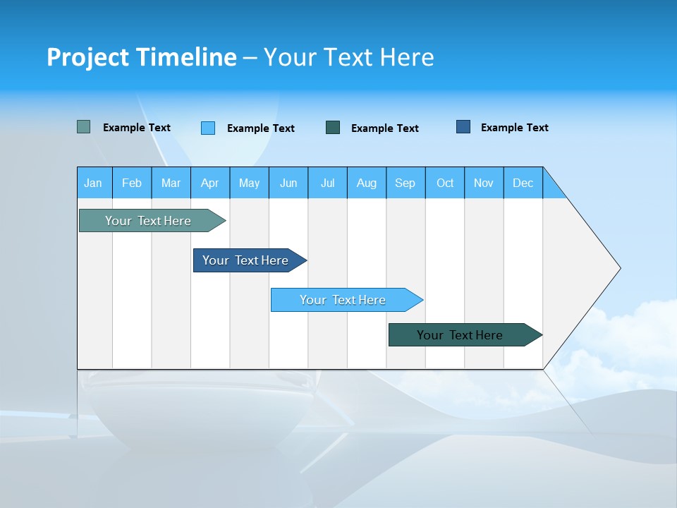 Blue Style Fashionable PowerPoint Template