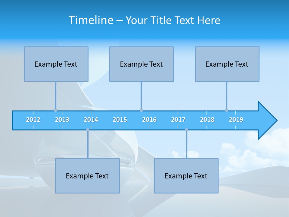 Blue Style Fashionable PowerPoint Template