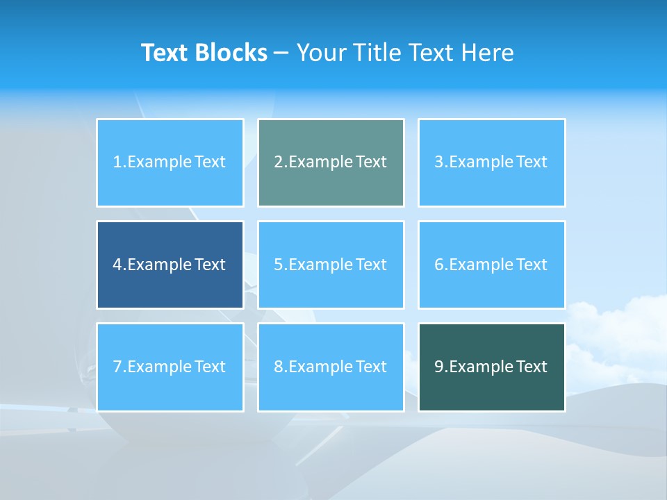 Blue Style Fashionable PowerPoint Template