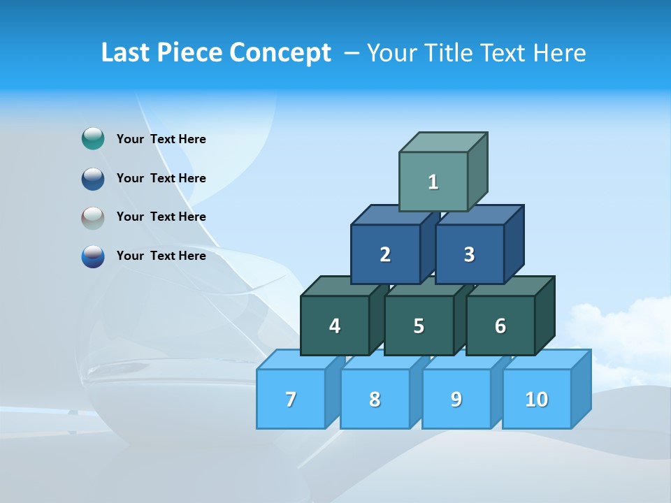 Blue Style Fashionable PowerPoint Template