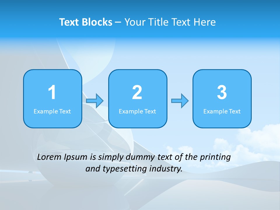 Blue Style Fashionable PowerPoint Template