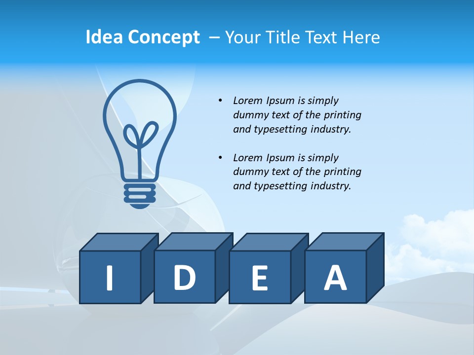 Blue Style Fashionable PowerPoint Template