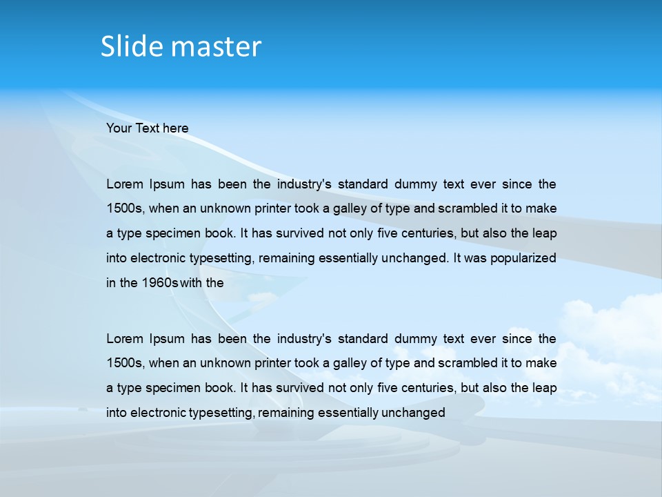 Openspace Flat Reception PowerPoint Template