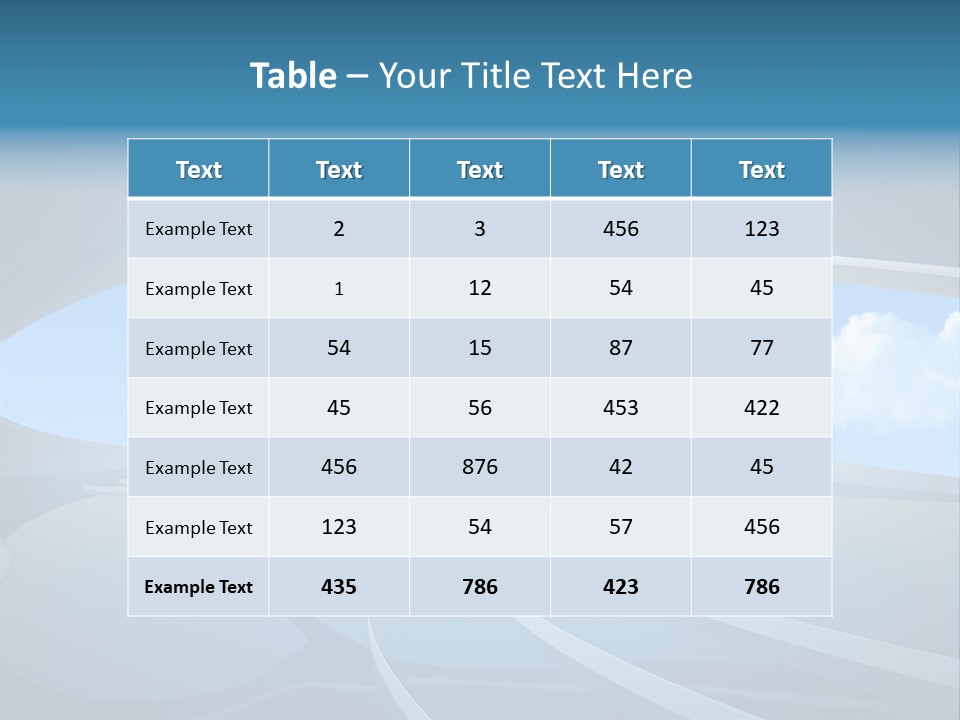Future Sky Fancy PowerPoint Template