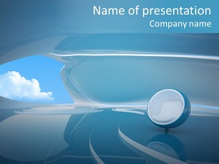 Futuristic Sky Hotel PowerPoint Template