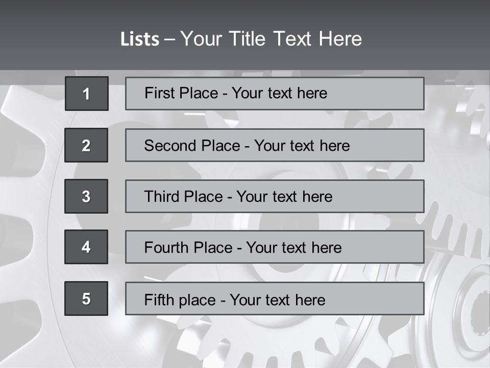 Chrom Technik Energie PowerPoint Template