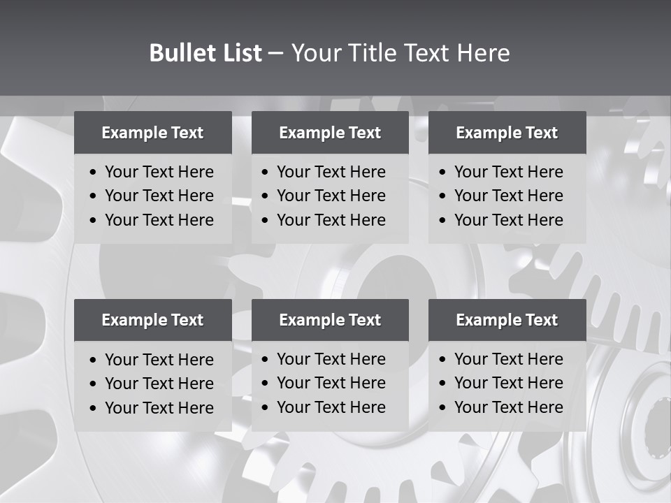 Chrom Technik Energie PowerPoint Template