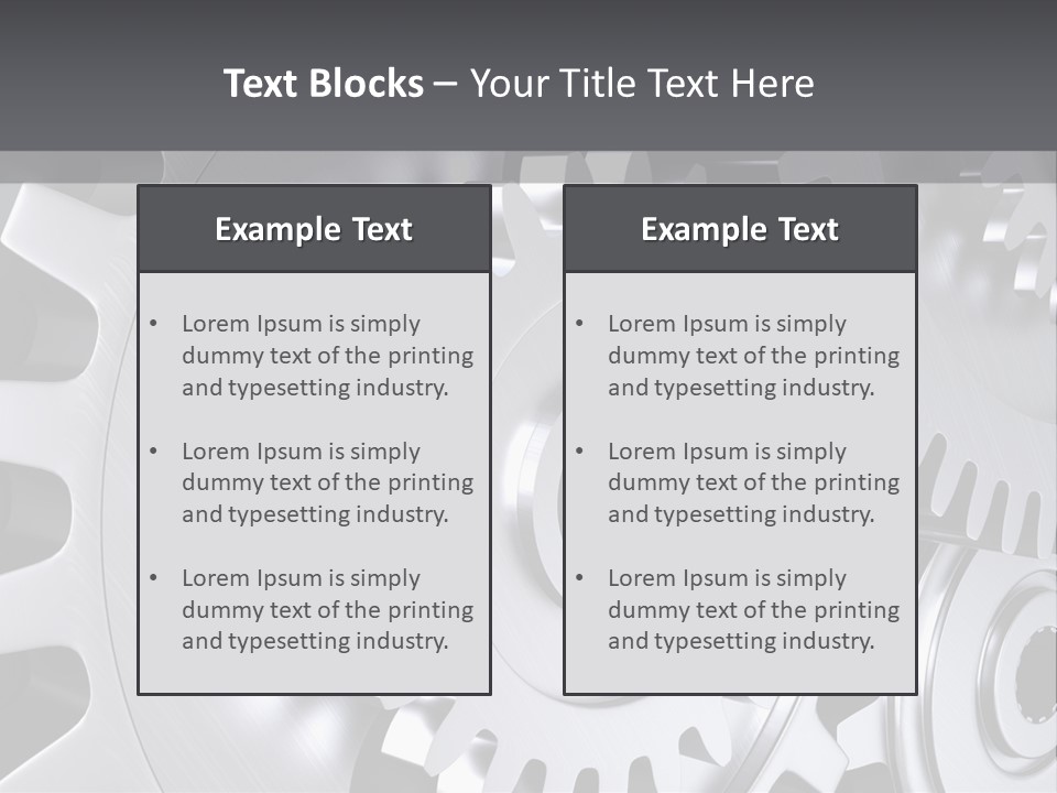 Chrom Technik Energie PowerPoint Template