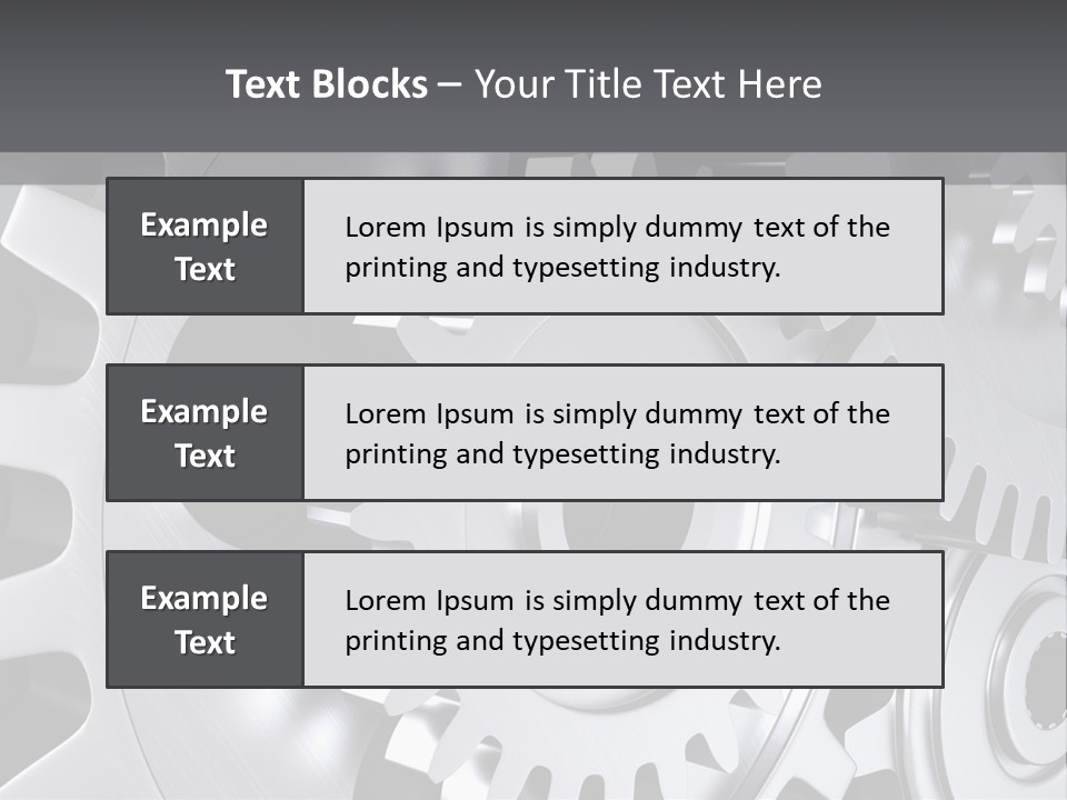 Chrom Technik Energie PowerPoint Template