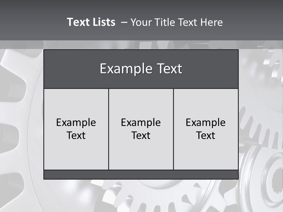 Chrom Technik Energie PowerPoint Template