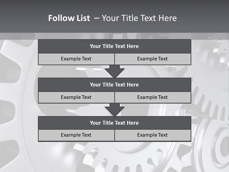 Chrom Technik Energie PowerPoint Template
