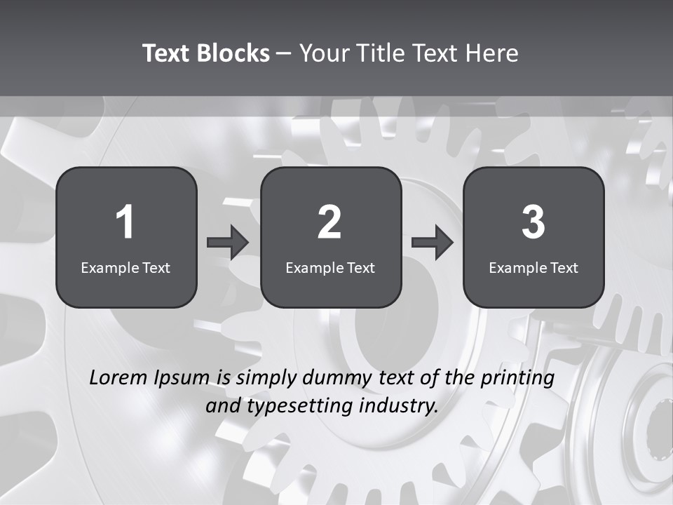 Chrom Technik Energie PowerPoint Template