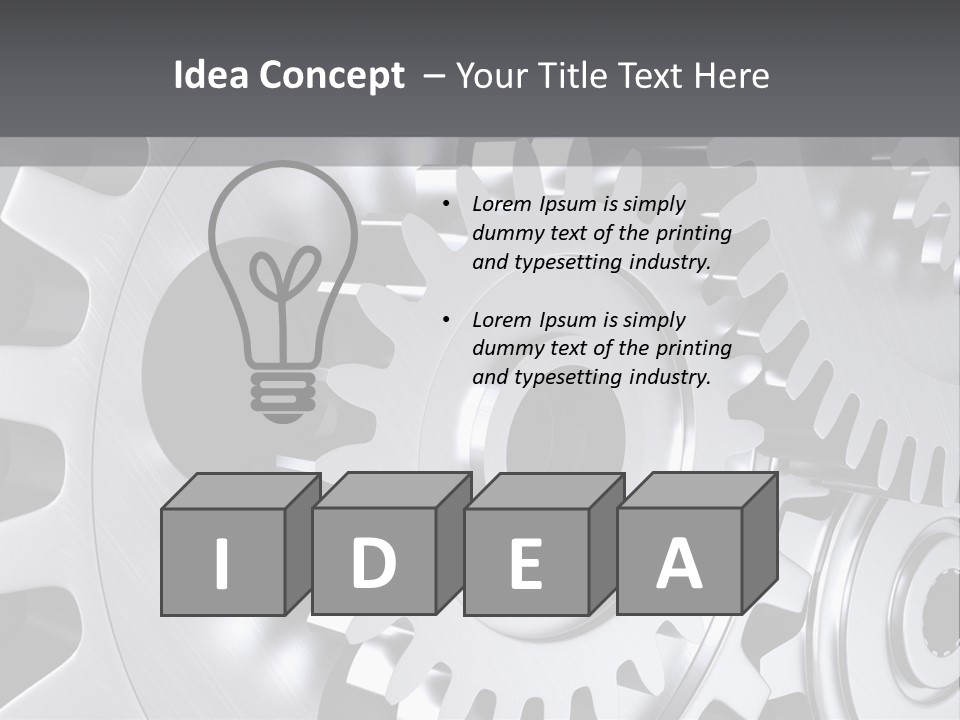 Chrom Technik Energie PowerPoint Template