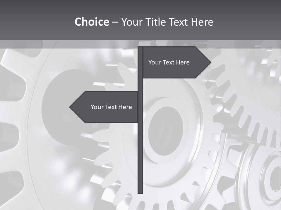 Chrom Technik Energie PowerPoint Template