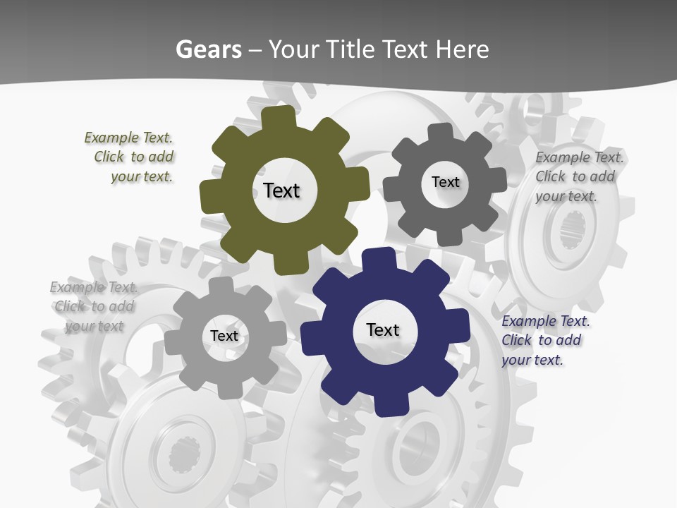 Kooperation Rad Rotation PowerPoint Template