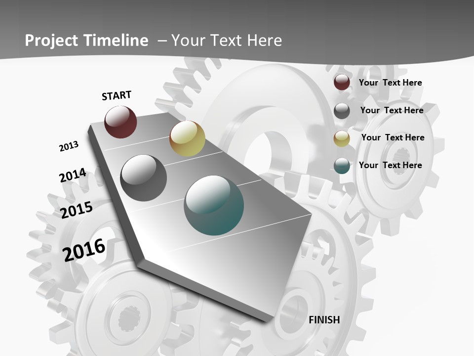 Kooperation Rad Rotation PowerPoint Template