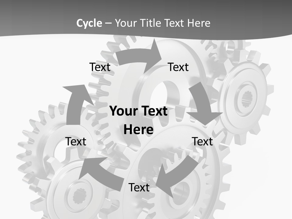 Kooperation Rad Rotation PowerPoint Template
