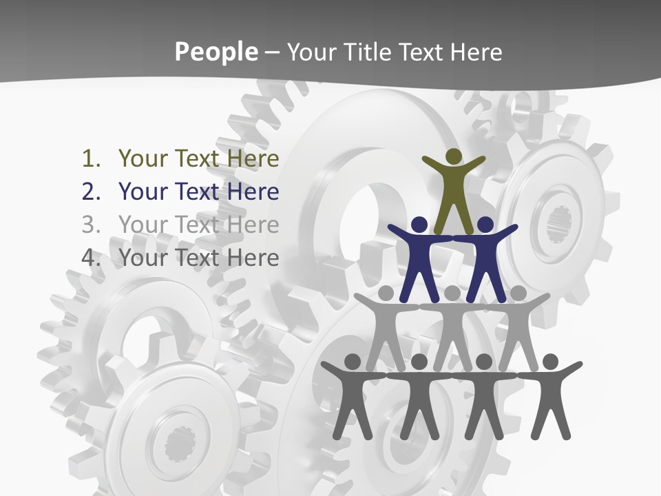 Kooperation Rad Rotation PowerPoint Template