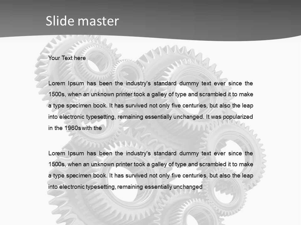 Mobile Reflective Technology PowerPoint Template