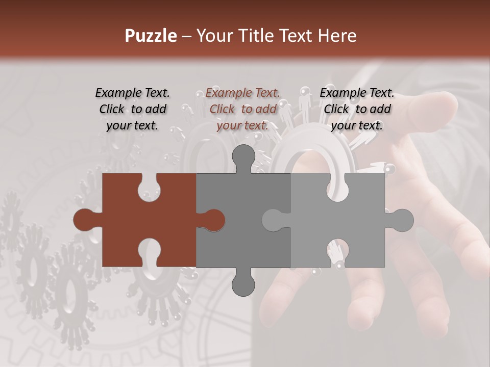 Black Symbol Knowledge PowerPoint Template