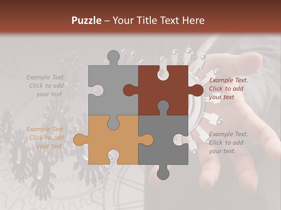 Black Symbol Knowledge PowerPoint Template