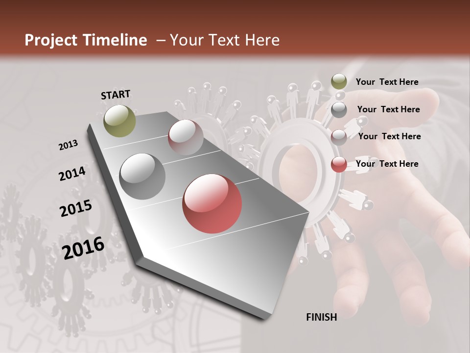 Black Symbol Knowledge PowerPoint Template