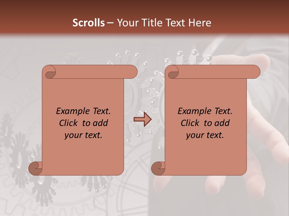 Black Symbol Knowledge PowerPoint Template