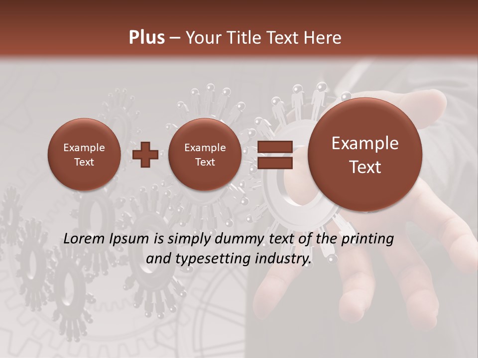 Black Symbol Knowledge PowerPoint Template