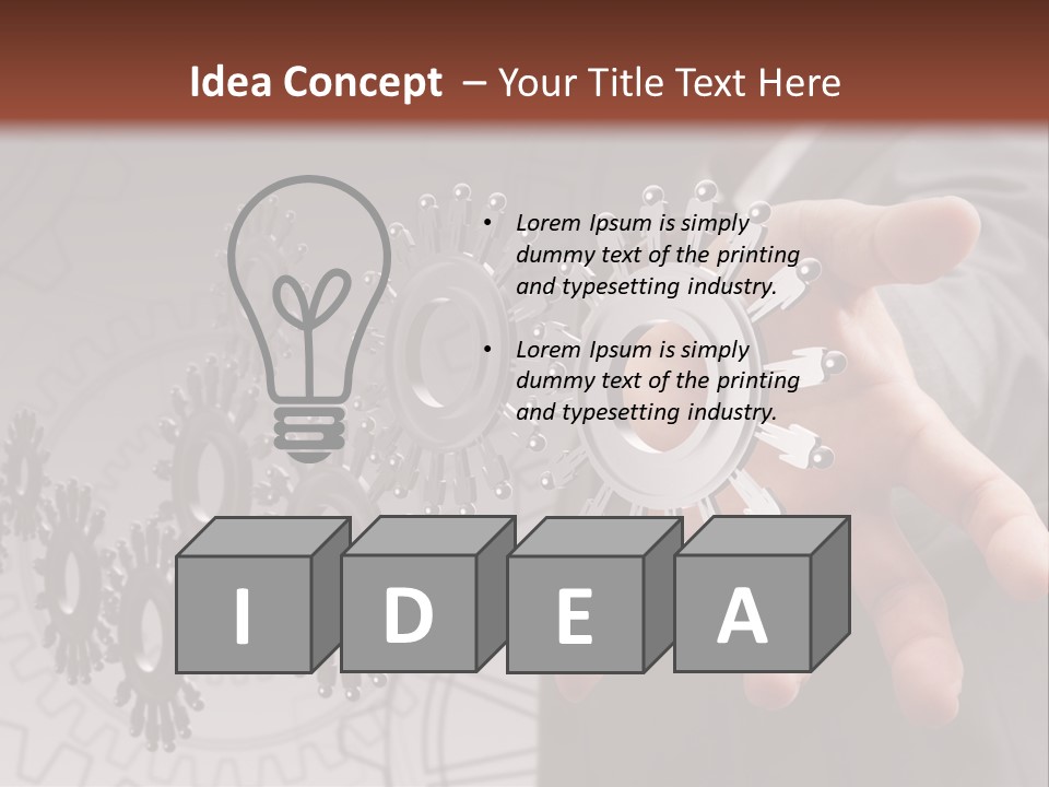 Black Symbol Knowledge PowerPoint Template