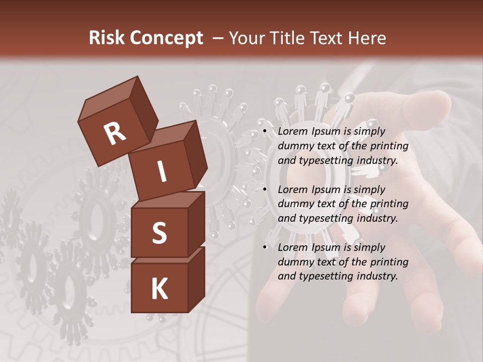 Black Symbol Knowledge PowerPoint Template