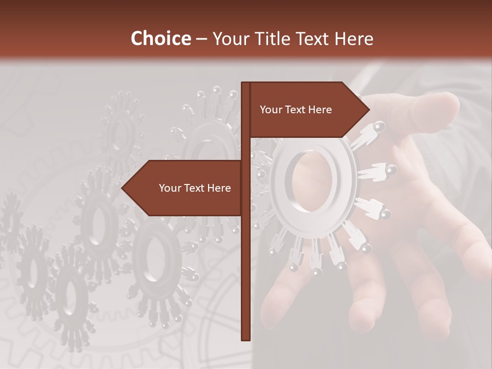 Black Symbol Knowledge PowerPoint Template