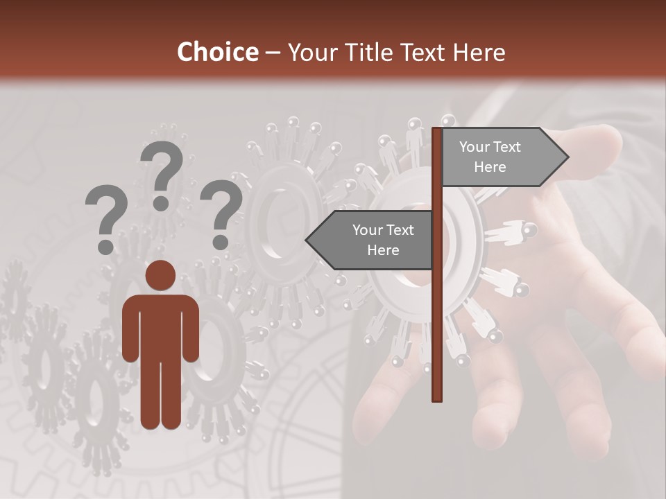 Black Symbol Knowledge PowerPoint Template