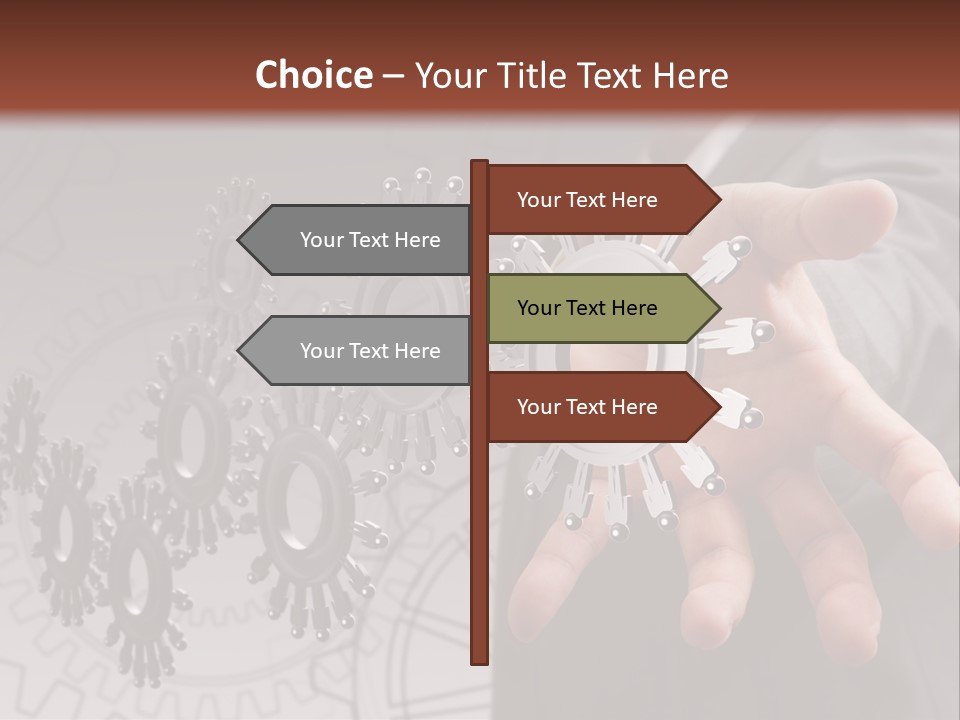 Black Symbol Knowledge PowerPoint Template