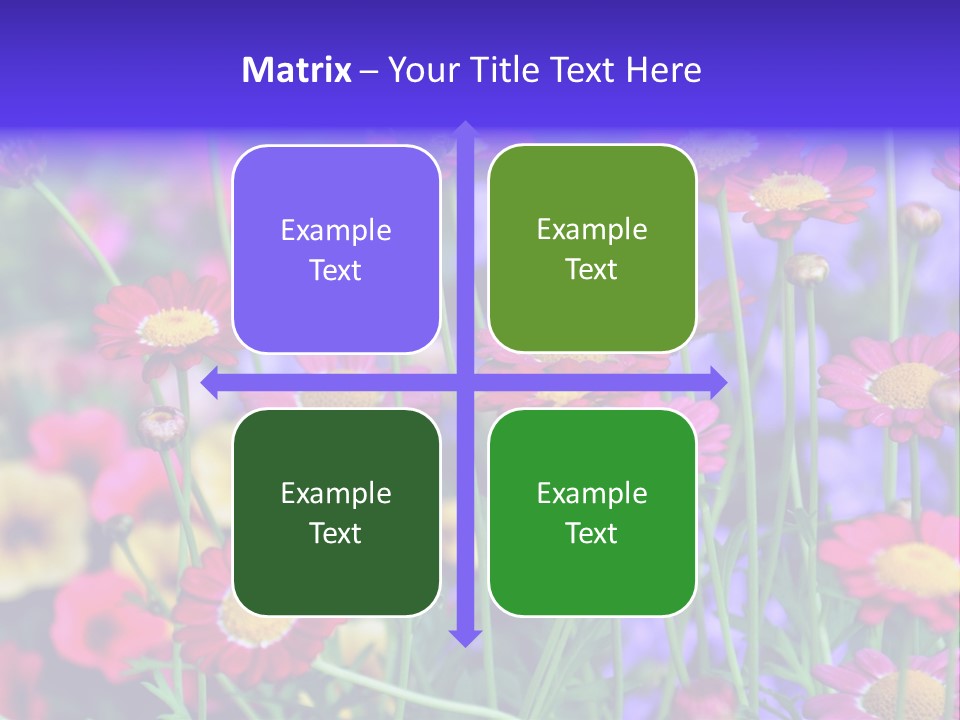 Mai Blumenbeet Liebe PowerPoint Template