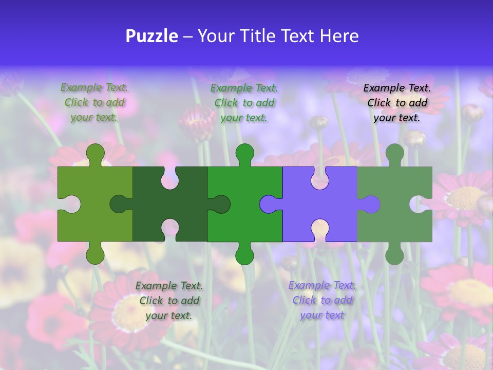 Mai Blumenbeet Liebe PowerPoint Template