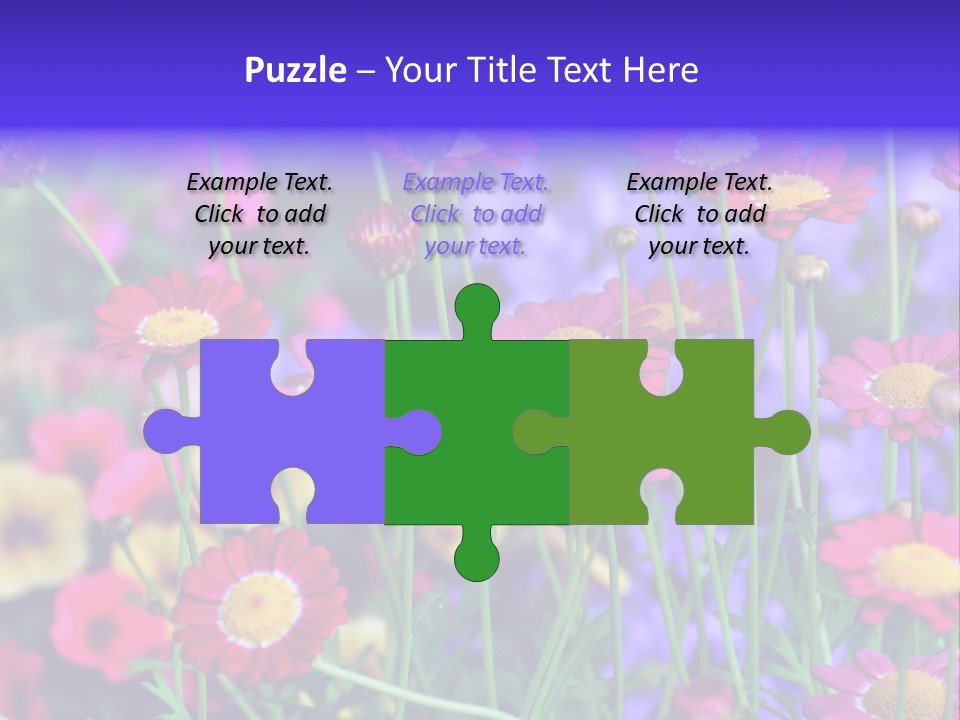 Mai Blumenbeet Liebe PowerPoint Template